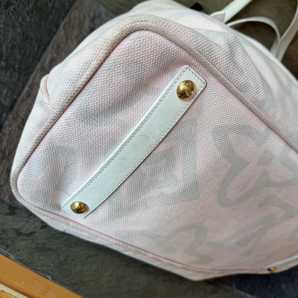 Louis Vuitton Marc Jacobs Monogram Tahitienne Cabas PM tote bag pink canvas 2008 - Picture 8 of 13